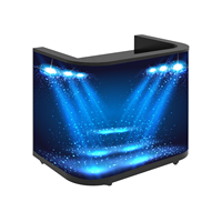 Écran LED mobile pour comptoir de bar DJ, écran d'accueil créatif pour entreprise