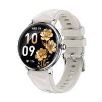 Direct Usine Nouvelle Smartwatch AK107 2026 Écran AMOLED 1,19'' Appel Bluetooth IPX8 Silicone Fréquence Cardiaque SpO2 Tension Artérielle Multi-Sports Fitness Sommeil Musique Femme