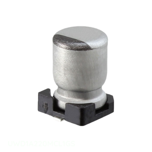 Condensateur de surface SMD UWD1A220MCL1GS, 22 µF, aluminium, 20 %, 10 V, 22 uF - Product Image 1