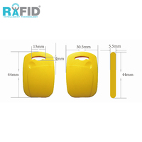 Porte-clés RFID personnalisé RAFID MF 1K NFC Porte-clés EM4200 Porte-clés RFID ABS étanche/résistant aux intempéries, mini étiquette RAFID/OEM