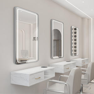 Espejo de Maquillaje de Pared para Salón de Belleza y Barbería, Moderno, Metálico, de Alta Calidad, con LED, <span class=keywords><strong>Precio</strong></span> al por Mayor - Product Image 6