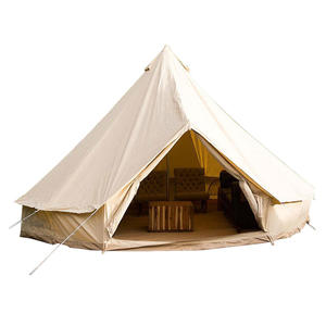 Yurt mongol de luxe pour 4 à 8 personnes, imperméable, pour l'extérieur, 3m, 4m, 5m, 6m, double couche, toile Oxford, tente cloche de camping - Product Image 1
