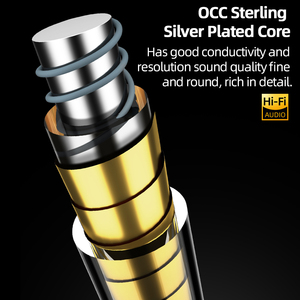 ATAUDIO HiFi Power Cable OCC Sterling Silver Carbon Fiber Rhodium-Plated PVC US/EU/AU Standard <strong>Plug</strong> for Speaker Gallows - Product Image 5