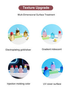 Nuevas Botellas de Plástico ABS de Estilo Moderno y Bonito de 50 ml para Sérum para el Cuidado de la Piel, Champú, Limpiador <span class=keywords><strong>Facial</strong></span>, Protector Solar, Loción Cosmética, Botella Vacía con Tapa de Bola - Product Image 3