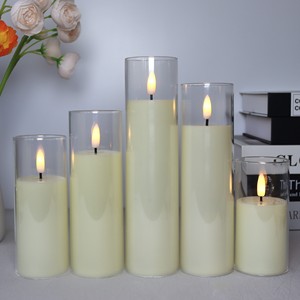 <span class=keywords><strong>Lampe</strong></span> à <span class=keywords><strong>bougie</strong></span> LED sans flamme à piles 3D Bullet LED acrylique gris tasse télécommande pour les vacances fête de mariage faveur de vacances - Product Image 3