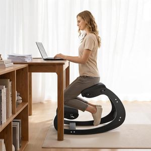 <span class=keywords><strong>Chaise</strong></span> à <span class=keywords><strong>genoux</strong></span> ergonomique HEXU, hauteur réglable, coussins en mousse épaisse, structure en bois massif, sans accoudoirs, soulagement des douleurs cervicales/dorsales, <span class=keywords><strong>bureau</strong></span> - Product Image 2