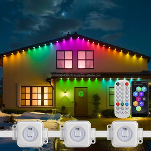 Lumières intelligentes connectées pour toit, guirlandes lumineuses colorées à contrôle ponctuel, lumières décoratives extérieures étanches, lumières d'ambiance, lumières à effet de poursuite - Product Image 6