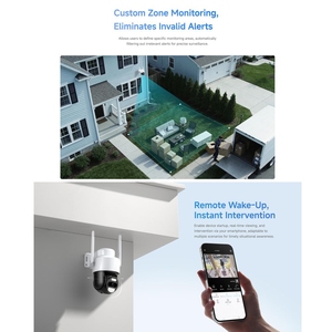 Cámara de Seguridad con IA Inalámbrica 4G para Exteriores, Panel Solar, Cámara PTZ 1080P, Visión Nocturna a Todo Color, Audio Bidireccional, Detección de Movimiento - Product Image 5