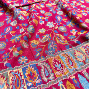 Traditional Jacquard Jamawar Scarves Shawls Premium Ethnic Fashion <b>Wrap</b> Custom OEM ODM Private Label Wholesale Supply - Product Image 6