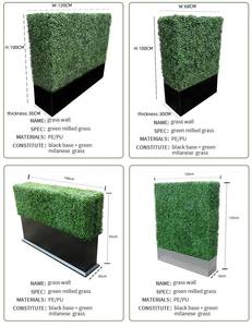 Panneau mural de haie en buis artificiel personnalisé, écologique, anti-UV, avec jardinière intégrée, pour clôture d'intimité et mur végétal - Product Image 5