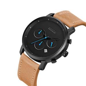 Prezzo a buon mercato cinturino in pelle mens orologi chrono - Product Image 2