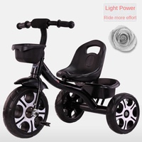 Premium pliable enfant en bas âge Tricycle poussette 1-6 ans Parent barre de poussée pour rue marche Portable enfants pédale jouet