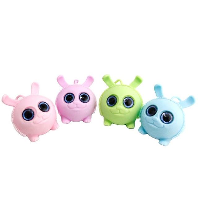 Novelty Tpr Yoyo Puffer Light Upl Cute Animals Stress Relive Squeeze Ball for Children Adult