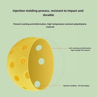 Pelota de Pickleball Personalizable con Logotipo, 26/40 Hoyos, TPE/PE, Calidad Premium, para Entretenimiento y Entrenamiento Deportivo en Interiores