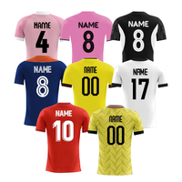 Maillot de football de qualité thaïlandaise 2026 en gros, sublimation rose et noir, uniforme de football pour hommes, tenue de football