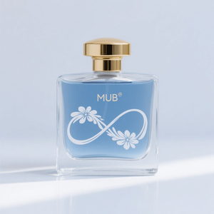 Confezione cosmetica di lusso bottiglia di profumo di vetro quadrato tappo dorato vuoto ricaricabile formato personalizzato per la fabbricazione di profumo fai da te - Product Image 5