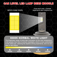 CAR-REFINE 20000Lm 130W 3570 CSP Auto H7 Lampu LED Mobil Canbus Daya Tinggi Led H11 H1 H4 HB3 9005 HB4 9006 9012 Lampu Led