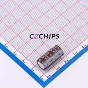 Condensador Electrolítico de Aluminio de Montaje Pasante DHG050M567H200S1AA, D10xL20mm 560uF 20% 50V 1.8A-100kHz - Product Image 1