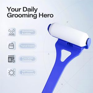 Applicateur de lotion pour le dos et le corps, rouleau applicateur de crème solaire réutilisable en mousse avec manche pliable longue portée - Product Image 4