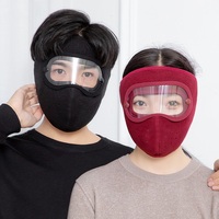 Masque facial intégral coupe-vent anti-buée pour le cyclisme et le ski, avec protection oculaire, cache-visage, bonnet chaud d'hiver