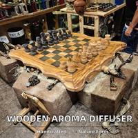 Diffuseur d'arômes en bois artisanal classique ODM/OEM, imperméable, pour la maison, le bureau, la voiture, décoration créative, bois naturel de haute qualité, écologique