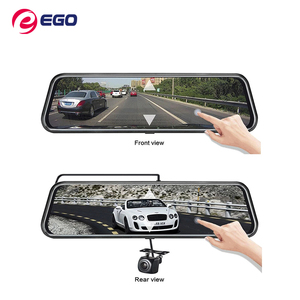 Caméra de rétroviseur de voiture WiFi EGO Hisilicon 2K à double objectif, vision nocturne, DVR de voiture, caméra de tableau de bord 10 <span class=keywords><strong>pouces</strong></span> - Product Image 3