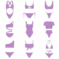 Venta al por mayor Niños Tanga Bikini Niñas jóvenes en trajes de baño Patrón personalizado Bikini para niños Niñas