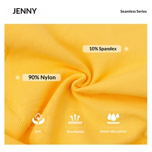 Ensemble <span class=keywords><strong>de</strong></span> sport d'<span class=keywords><strong>été</strong></span> en nylon pour femme Jenny : Haut dos nu et short taille haute effet push-up pour la course, le fitness et le yoga - Product Image 4