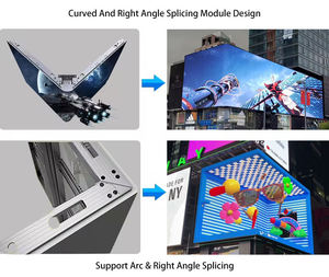Pantalla LED curva para publicidad exterior 3D, impermeable, P3/P4/P5/P6/P8/P10, letrero digital LED de montaje en pared - Product Image 2