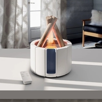 Diffuseur d'arômes pour la maison intelligente Humidificateur de grain de bois à flamme 3D avec désodorisants aux huiles essentielles Bonfire Scent Aroma pour l'aromathérapie