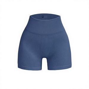 Pantalones Cortos Deportivos de Cintura Media Elástica para Mujer, Efecto Levanta Glúteos, para Gimnasio, Yoga, Estilo Biker, Color Sólido, ¡Gran Oferta! - Product Image 1