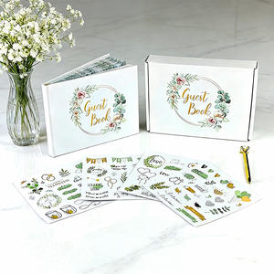 Impression personnalisée de livres d'or de mariage de haute qualité, enregistrement de banquet, couverture rigide, message pour les invités, impression de papier - Product Image 1