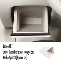 Boîte de rangement en silicone côté conducteur, organiseur de documents de voiture, plateau de rangement sous le volant pour Luxeed R7