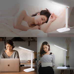 Wiederauf ladbare LED-Schreibtisch lampe Lese büro <span class=keywords><strong>Light</strong></span> Touch Dimmbare moderne Nachttisch lampe - Product Image 6