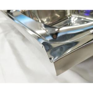 Évier de cuisine mural moderne à cuve unique de 1000 mm, poli, avec égouttoir, en acier inoxydable et fonte - Product Image 5