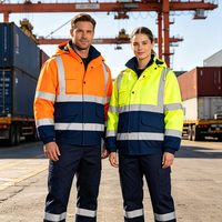 Veste de travail réfléchissante haute visibilité pour l'hiver, chaude, rembourrée, résistante au froid, pour mineurs, ouvriers du bâtiment, marchands, mineurs de charbon