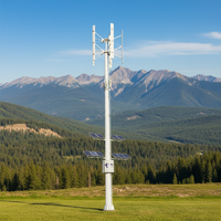 Éolienne verticale de type H de 20 kW avec vitesse de démarrage de 2 m/s, prix du générateur et de l'onduleur avec tension de sortie de 220 V