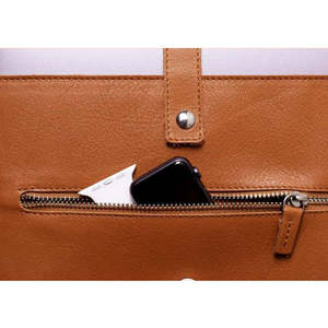 High Quality PU Leather Multi-function Waterproof <strong>Briefcase</strong> Portfolio Bag With Zipper - Product Image 3