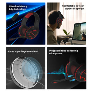 <span class=keywords><strong>Casque</strong></span> de <span class=keywords><strong>jeu</strong></span> ultraléger sans fil 2.4G <span class=keywords><strong>Casque</strong></span> de <span class=keywords><strong>jeu</strong></span> illuminé RVB <span class=keywords><strong>avec</strong></span> microphone détachable pour PC NS et PS5 PlayStation - Product Image 4