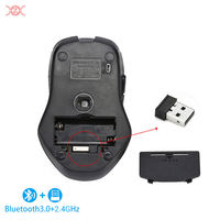 Xiantaistar 2.4G USB batterie souris BT 3.0 sans fil double Mode sans fil PC souris 613D modèle bt air souris