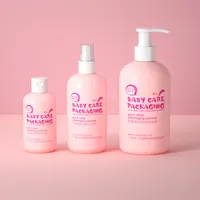 Bottiglie di plastica all'ingrosso dello Shampoo della lozione rosa della bottiglia di imballaggio di plastica cosmetica 120ml 250ml 500ml