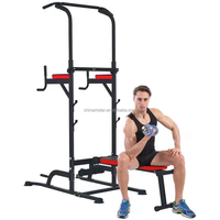 Équipement de musculation professionnel pour la maison, barre de traction multi-stations en acier, tour d'exercices à hauteur réglable pour l'entraînement de force