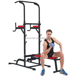 Equipo Profesional para Gimnasio en Casa, Torre de Ejercicios Multifuncional con Barra de Dominadas de Tubo de Acero, Altura Ajustable, para <span class=keywords><strong>Entrenamiento</strong></span> de Fuerza - Product Image 3