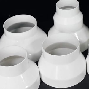 PVC Pipe Reducer Tee for Ventilation <strong>Ducts</strong> &amp; Exhaust Flues Transition Ring/Adapter for Range Hood Exhaust Pipes - Product Image 1