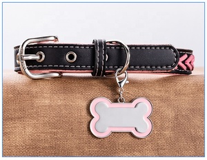 卸売金属デザイン骨型エナメルペット犬ID名札レーザー刻印ロゴロブスタークラスプ犬タグペンダント - Product Image 4