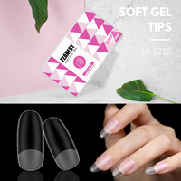 FZN mat PMMA pointe d'ongle couverture complète Gel souple cercueil presse ovale sur faux ongles facile à utiliser maison bricolage 500 pièces approvisionnement en vrac constructeur Uv Gel