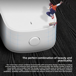 Sensor Magnetik Pintu & Jendela Graffiti Smart Home ZigBee dengan Tampilan Aplikasi <span class=keywords><strong>Alarm</strong></span> Keamanan Nirkabel Tanpa Kamera Baterai CR2032 3V - Product Image 5