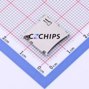 HYCW140-TF09-150B SD Card / Memory Card Connector SMD Connector Self-Return Type MicroSD Card (TF Card) Card Holder With - Product Image 1