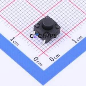TC-6601F-5.5-260G Tactile Switch SMD,6x6mm Switch Single Pole Single Throw Round Button 2.6N Vertical Mount - Product Image 1