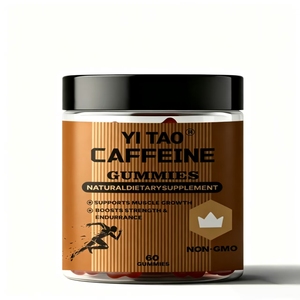 Gomitas con Cafeína, Suplemento Pre-Entrenamiento, Mejora la Energía y la Concentración, Aumenta el Rendimiento Muscular, Apoya la Resistencia, Sin GMO, 60 Unidades - Product Image 1
